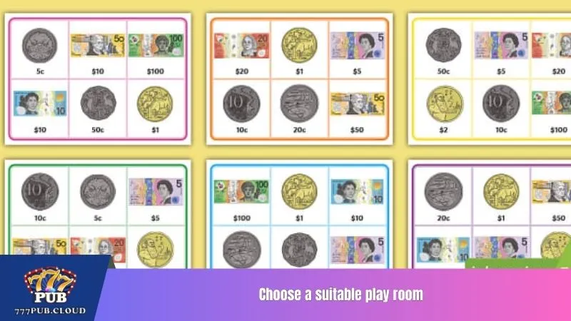 Choose a suitable play room