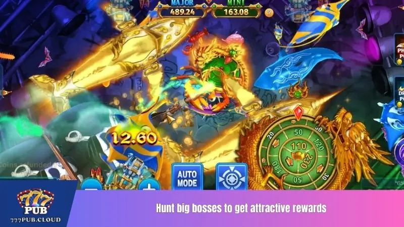 Hunt big bosses to get attractive rewards