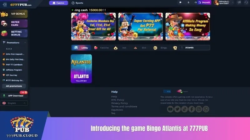 Introducing brief information about Atlantis 777PUB