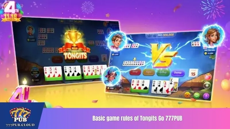 Basic game rules of Tongits Go 777PUB