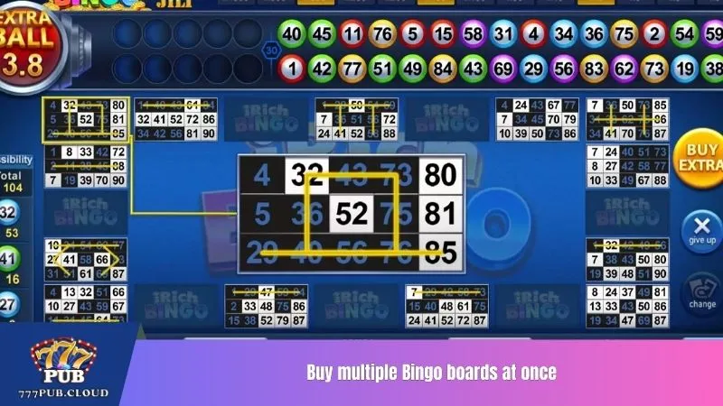 Buy multiple Bingo boards at once