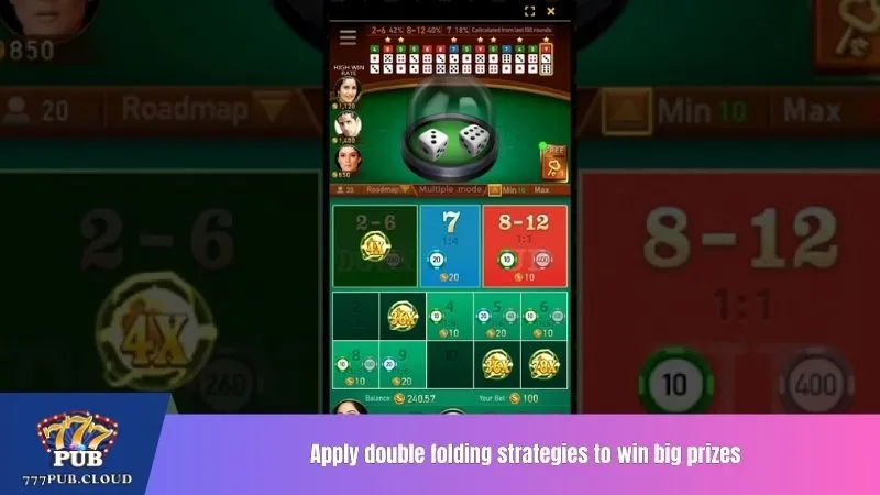 Apply double folding strategies to win big prizes