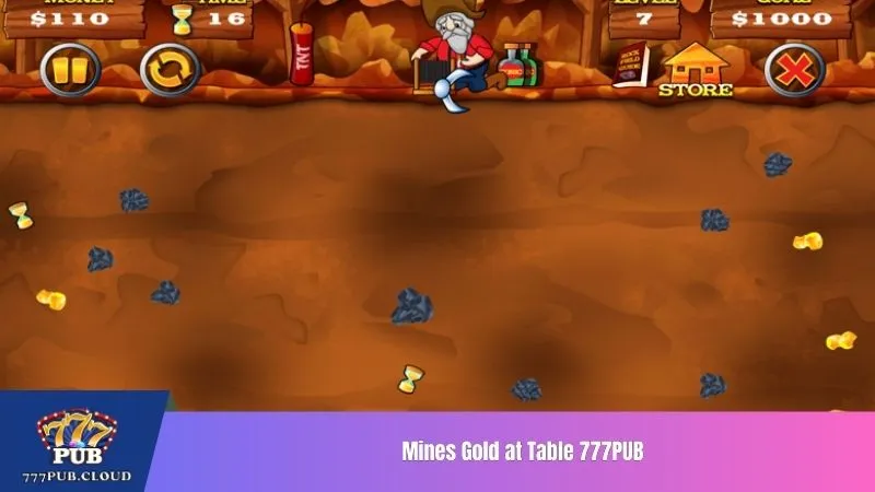 Mines Gold at Table 777PUB
