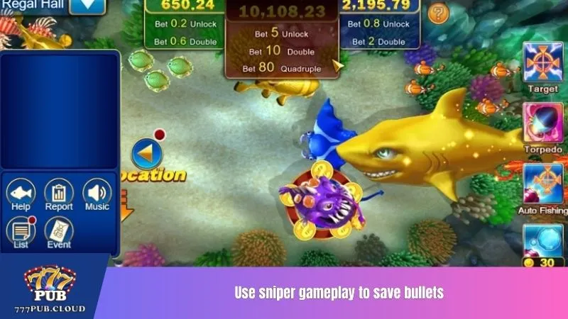 Use sniper gameplay to save bullets