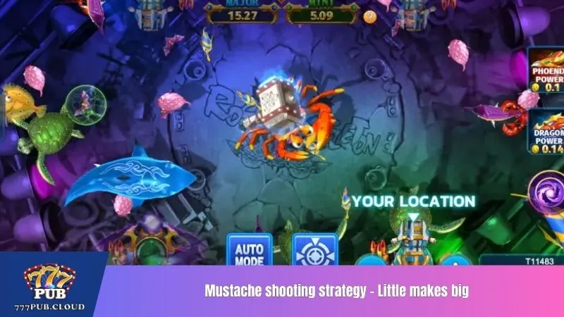Mustache shooting strategy - Little makes big