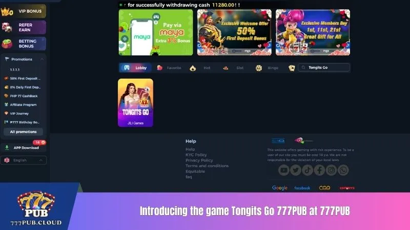 Introducing the game Tongits Go 777PUB at 777PUB