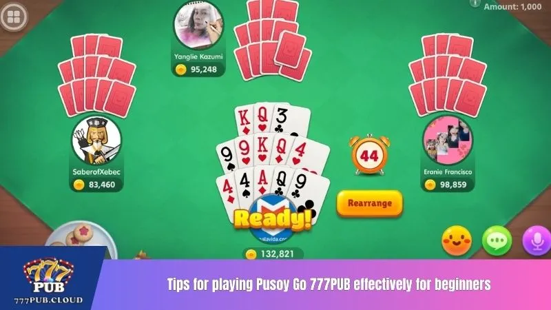 Tips for playing Pusoy Go 777PUB effectively for beginners
