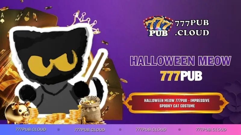 Halloween Meow 777PUB - Impressive Spooky Cat Costume
